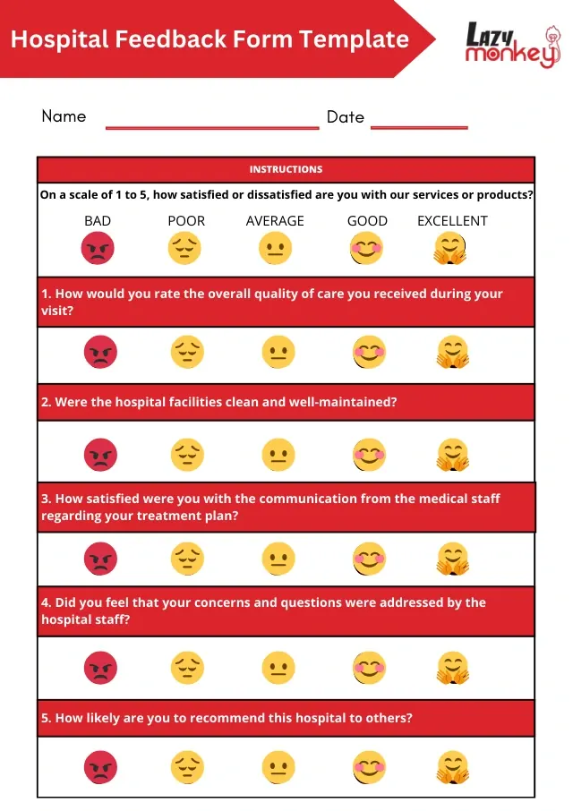 Hospital Feedback Form