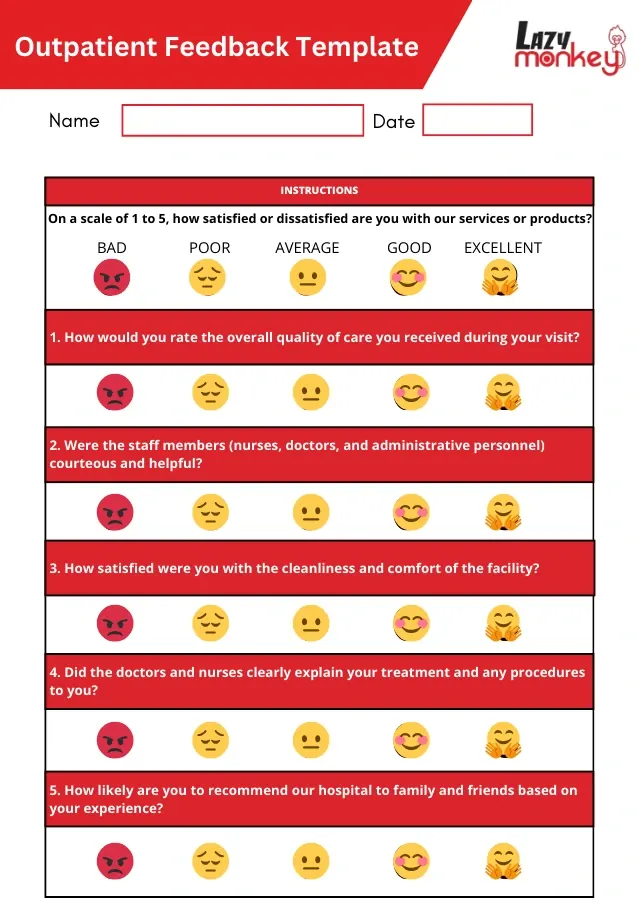 Outpatient Feedback Form
