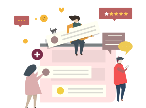 Patients sharing feedback across stages of hospital care