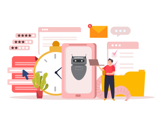 Automated workflow bot routing feedback, alerts and tasks