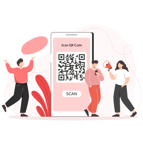 People scanning a QR code to share quick feedback